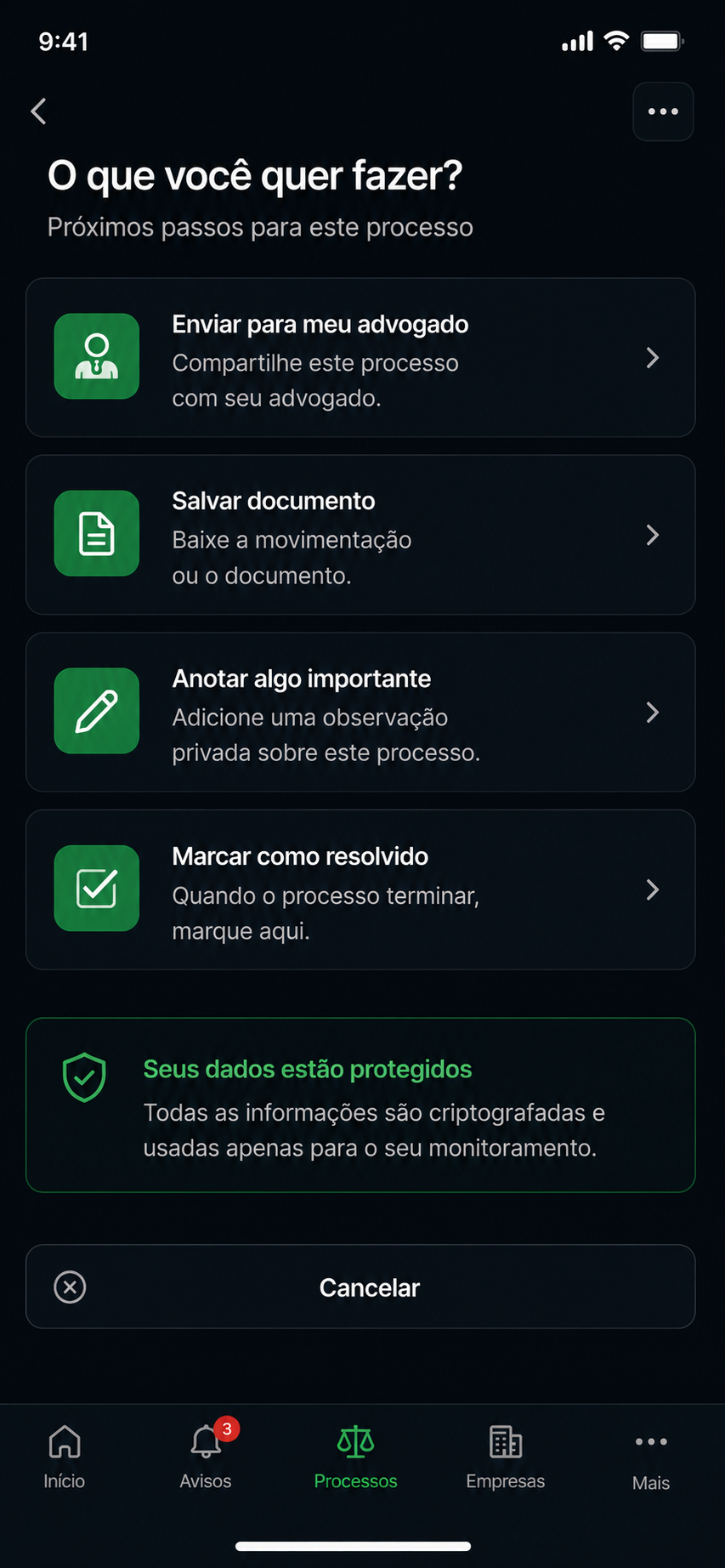 O que você quer fazer?